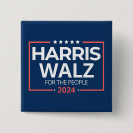 Harris Waltz 2024 Wahl Kamala Harris Tim Waltz Button