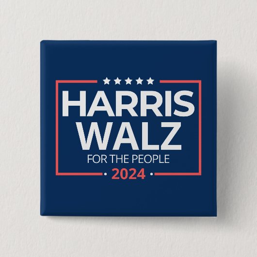Harris Waltz 2024 Wahl Kamala Harris Tim Waltz Button (Vorderseite)