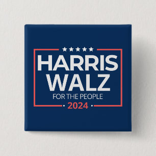 Harris Waltz 2024 Wahl Kamala Harris Tim Waltz Button