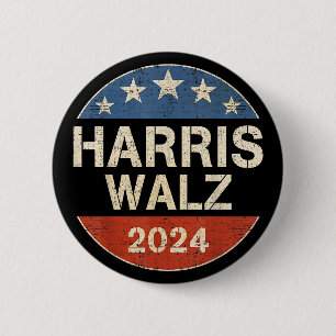 Harris Waltz 2024 Wahl Kamala Harris Tim Waltz Button