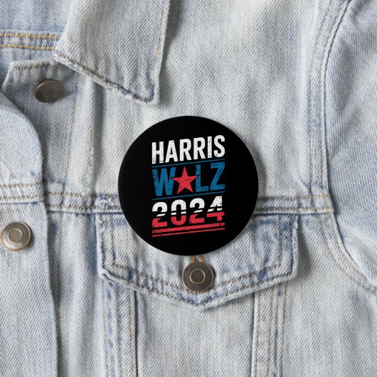 Harris Waltz 2024 Wahl Kamala Harris Tim Waltz Button (Beispiel)