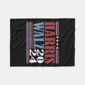 Harris Waltz 2024 Wahl Kamala Harris Tim Waltz Fleecedecke (Vorderseite (Horizontal))