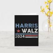 Harris Waltz 2024 Wahl Kamala Harris Tim Waltz Karte (Gelbe Blume)