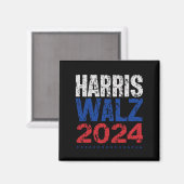 Harris Waltz 2024 Wahl Kamala Harris Tim Waltz Magnet (Vorderseite/Rückseite)