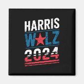 Harris Waltz 2024 Wahl Kamala Harris Tim Waltz Magnet (Vorne)