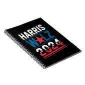 Harris Waltz 2024 Wahl Kamala Harris Tim Waltz Notizblock (Rechte Seite)