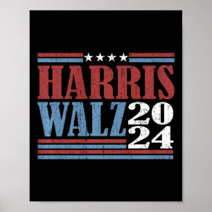 Harris Waltz 2024 Wahl Kamala Harris Tim Waltz Poster