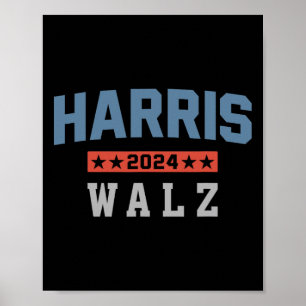 Harris Waltz 2024 Wahl Kamala Harris Tim Waltz Poster