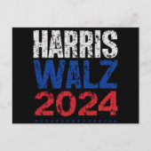 Harris Waltz 2024 Wahl Kamala Harris Tim Waltz Postkarte (Vorderseite)