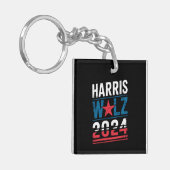 Harris Waltz 2024 Wahl Kamala Harris Tim Waltz Schlüsselanhänger (Vorderseite links)