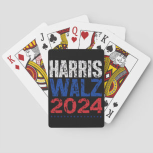 Harris Waltz 2024 Wahl Kamala Harris Tim Waltz Spielkarten