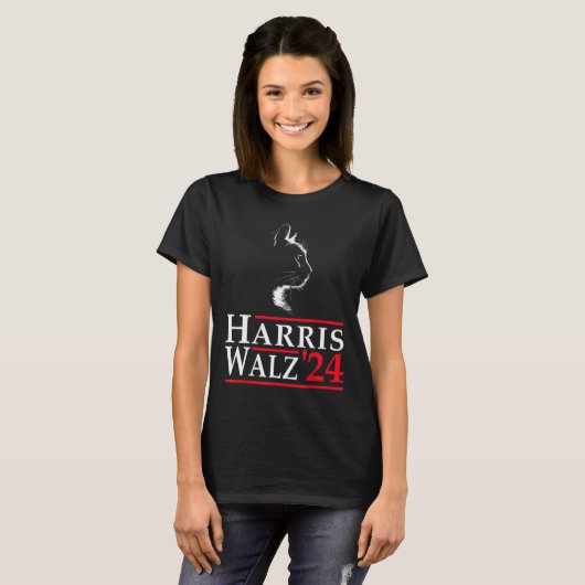Harris Waltz 2024 Wahl Kamala Harris Tim Waltz T-Shirt (Vorne ganz)