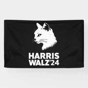 Harris Waltz 2024 Wahl Lustige Katze Kamala Tim  Banner