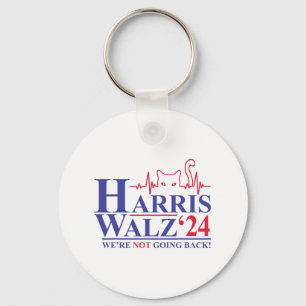 Harris Waltz 2024 Wir gehen nicht zurück Funny Cat Schlüsselanhänger
