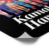 Harris Waltz 2024 Wir gehen nicht zurück Kamala Ha Poster (Ecke)