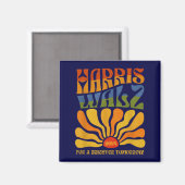 Harris Waltz Brighter Tomorrow Boho Ästhetik Magnet (Vorderseite/Rückseite)