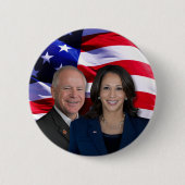 Harris Waltz Foto 2024 - Kamala Harris Tim Waltz Button (Vorderseite)