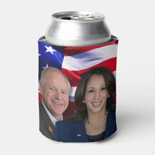 Harris Waltz Foto 2024 - Kamala Harris Tim Waltz Dosenkühler (Kanne Vorderseite)