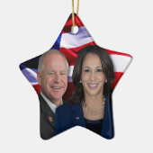 Harris Waltz Foto 2024 - Kamala Harris Tim Waltz Keramik Ornament (Links)