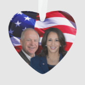 Harris Waltz Foto 2024 - Kamala Harris Tim Waltz Ornament (Rückseite)