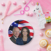 Harris Waltz Foto 2024 - Kamala Harris Tim Waltz Pappteller (Party)