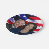 Harris Waltz Foto 2024 - Kamala Harris Tim Waltz Pappteller (Schrägansicht)