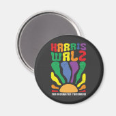Harris Waltz für ein Brighter Tomorrow Kamala LGBT Magnet (Vorderseite/Rückseite)