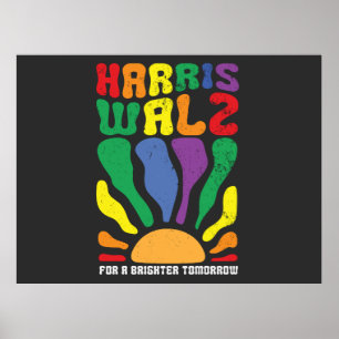 Harris Waltz für ein Brighter Tomorrow Kamala LGBT Poster