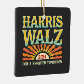 Harris Waltz für eine Brighter Tomorrow Kamala Har Keramikornament (Rechts)