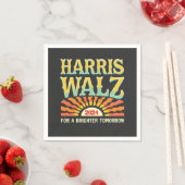 Harris Waltz für eine Brighter Tomorrow Kamala Har Serviette (Beispiel)