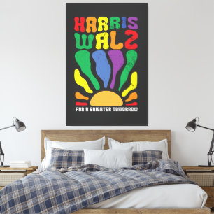 Harris Waltz, für eine Brighter Tomorrow, Kamala L Leinwanddruck