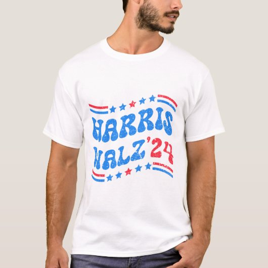 Harris Walz 2024 (14) T-Shirt (Vorderseite)