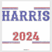 Harris Walz 2024 _7 Aufkleber (Blatt)