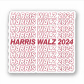 Harris Walz 2024 Aufkleber (Vorderseite)