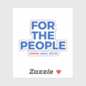 Harris Walz 2024 Aufkleber (Blatt)