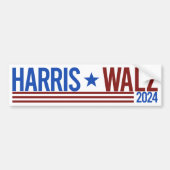 Harris Walz 2024 Autoaufkleber (Vorne)