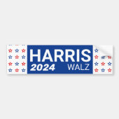 Harris Walz 2024 Autoaufkleber (Vorne)