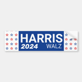 Harris Walz 2024 Autoaufkleber
