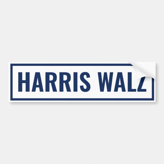 Harris Walz 2024 Autoaufkleber (Vorne)