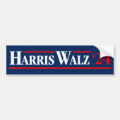 Harris Walz 2024 Autoaufkleber (Vorne)