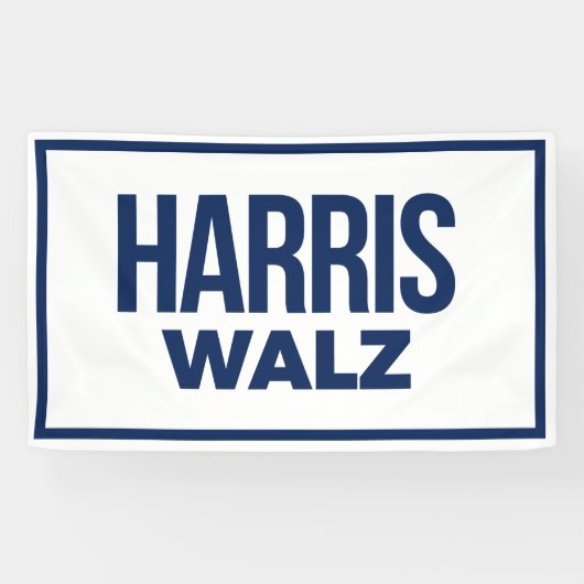 HARRIS WALZ 2024 BANNER (Horizontal)