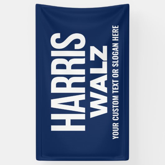 HARRIS WALZ 2024 BANNER (Vertikal)