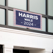 Harris - Walz 2024 Banner (Äußeres Gebäude)