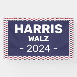 Harris - Walz 2024 Banner