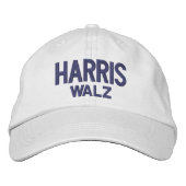 HARRIS WALZ 2024 BESTICKTE BASEBALLKAPPE (Vorderseite)