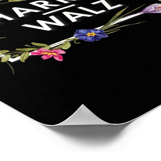 Harris Walz 2024 Blume Harris Waltz 2024 Poster (Ecke)