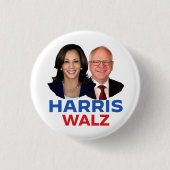 Harris Walz 2024 Button (Vorderseite)