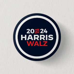 Harris Walz 2024 Button