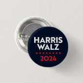Harris Walz 2024 Button (Vorne & Hinten)