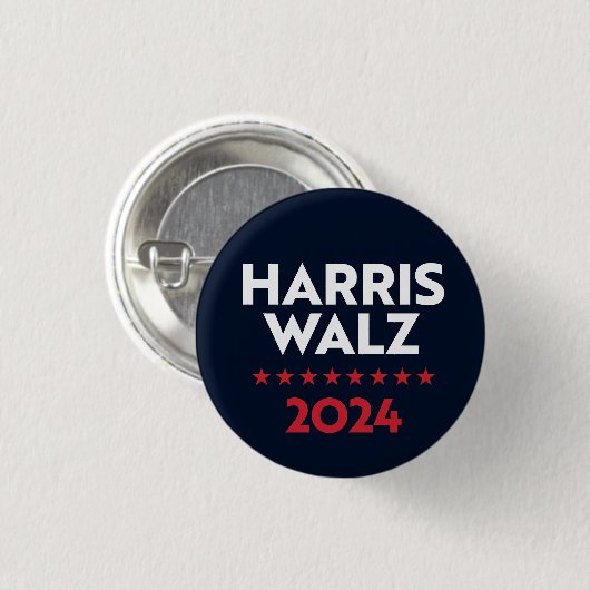 Harris Walz 2024 Button (Vorne & Hinten)
